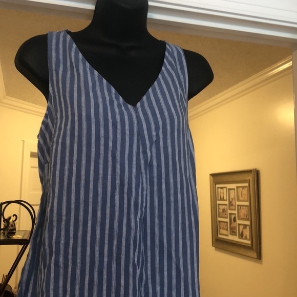 The Nines by Hatch Blue and White Maternity Jumpsuit Size XS NWT - Picture 3 of 7